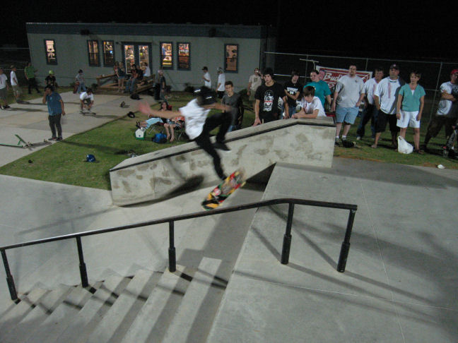 Steven LeBlanc ollie impossible up the Euro-gap